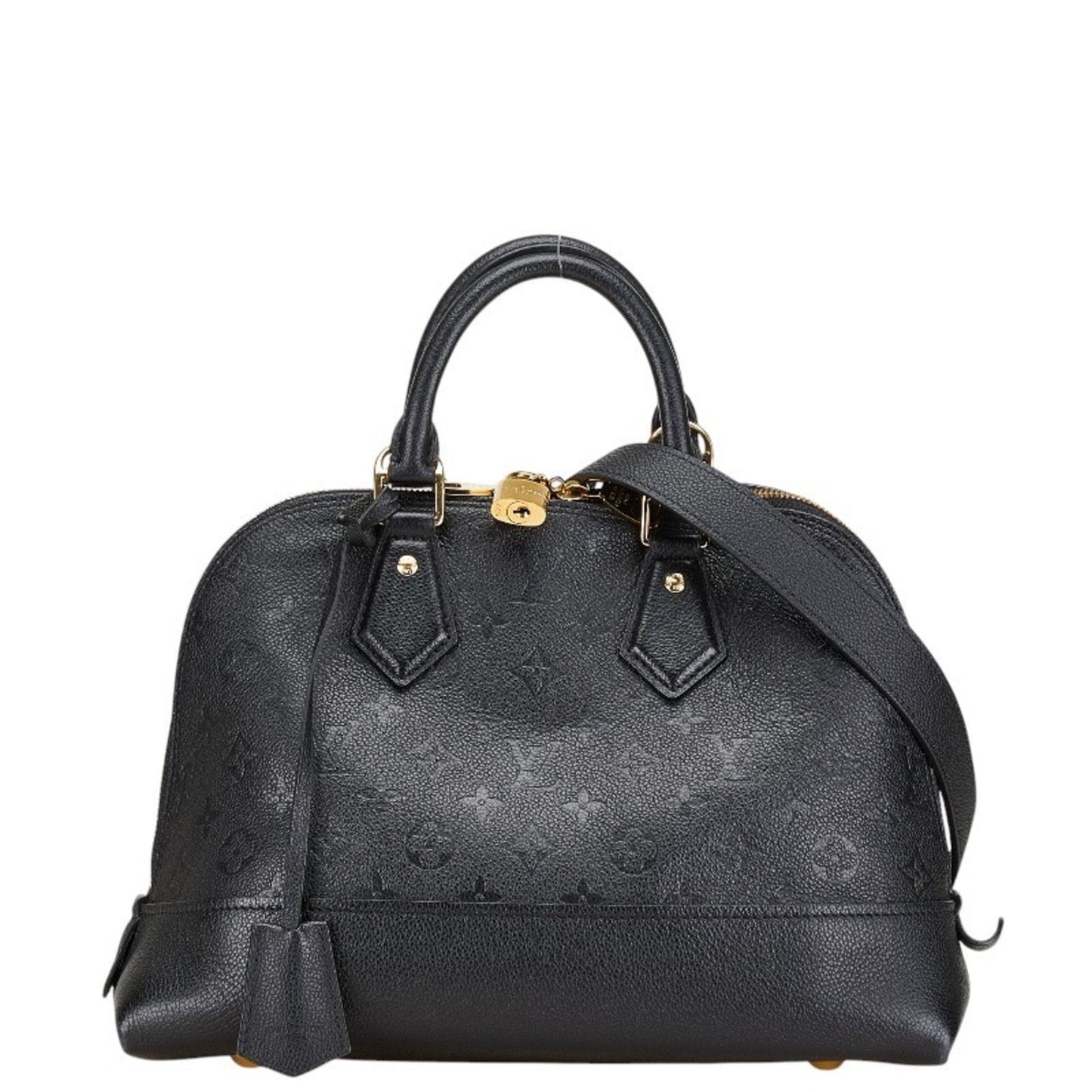 Leather Alma Handbag with Clochette Key Padlock Shoulder Strap