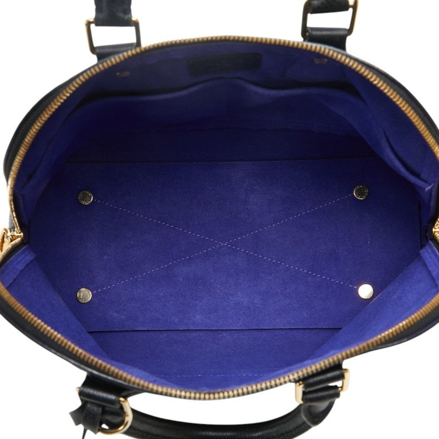 Leather Alma Handbag with Clochette Key Padlock Shoulder Strap