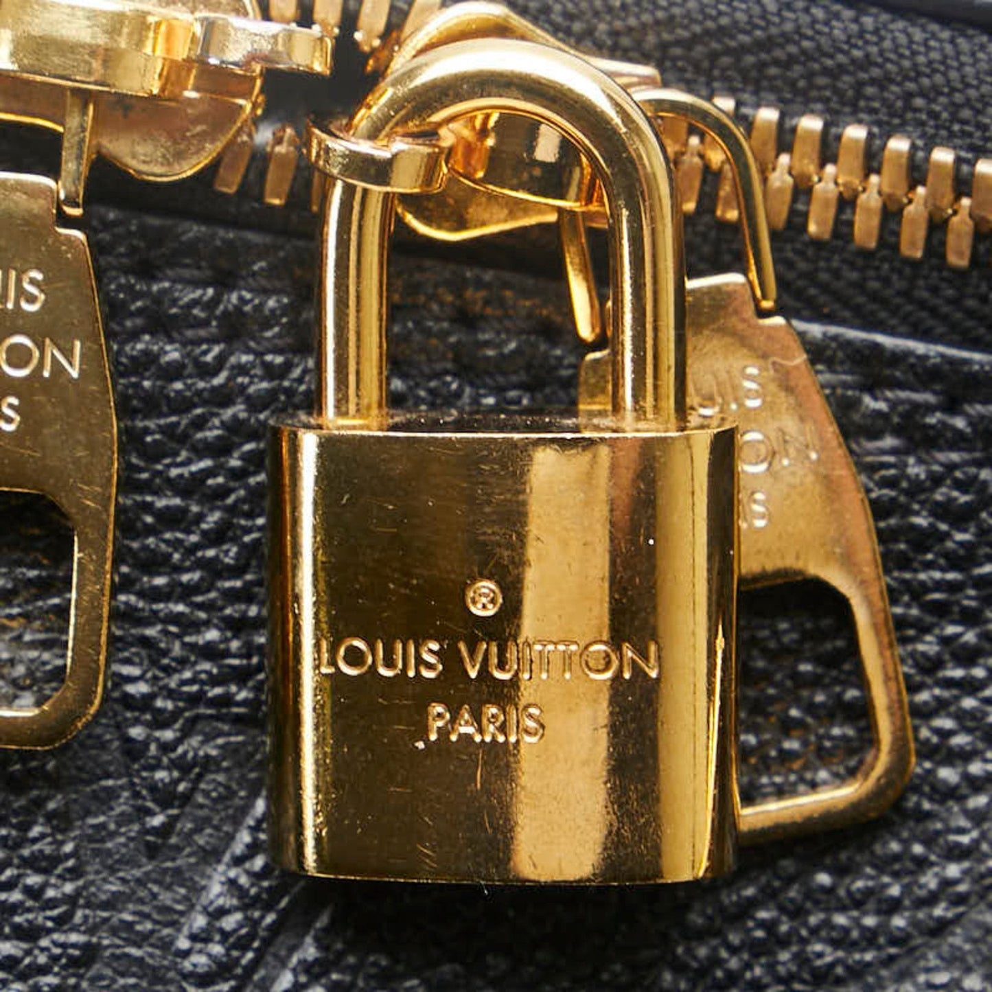 Leather Alma Handbag with Clochette Key Padlock Shoulder Strap