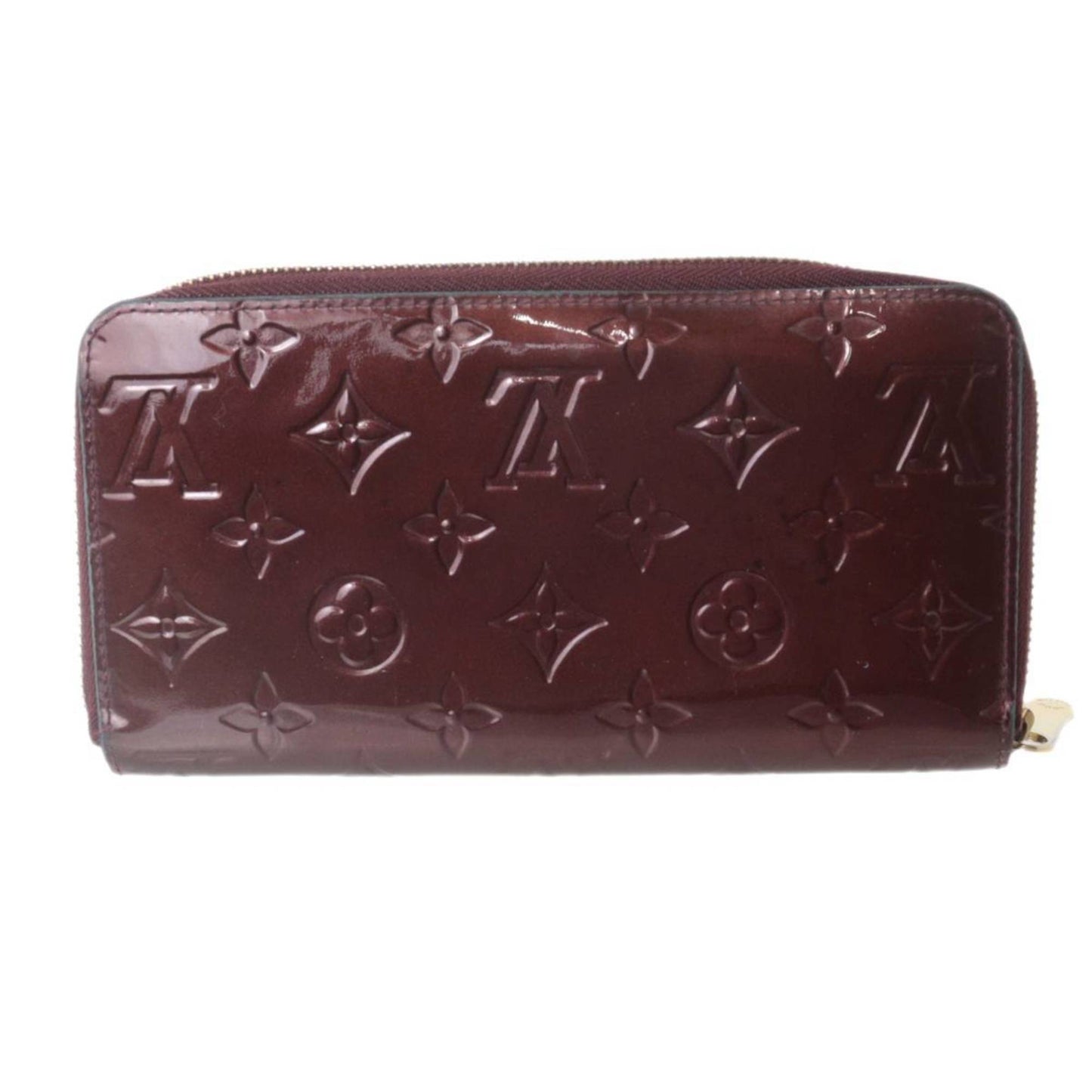 Patent Leather Zippy Wallet with Multiple Compartments