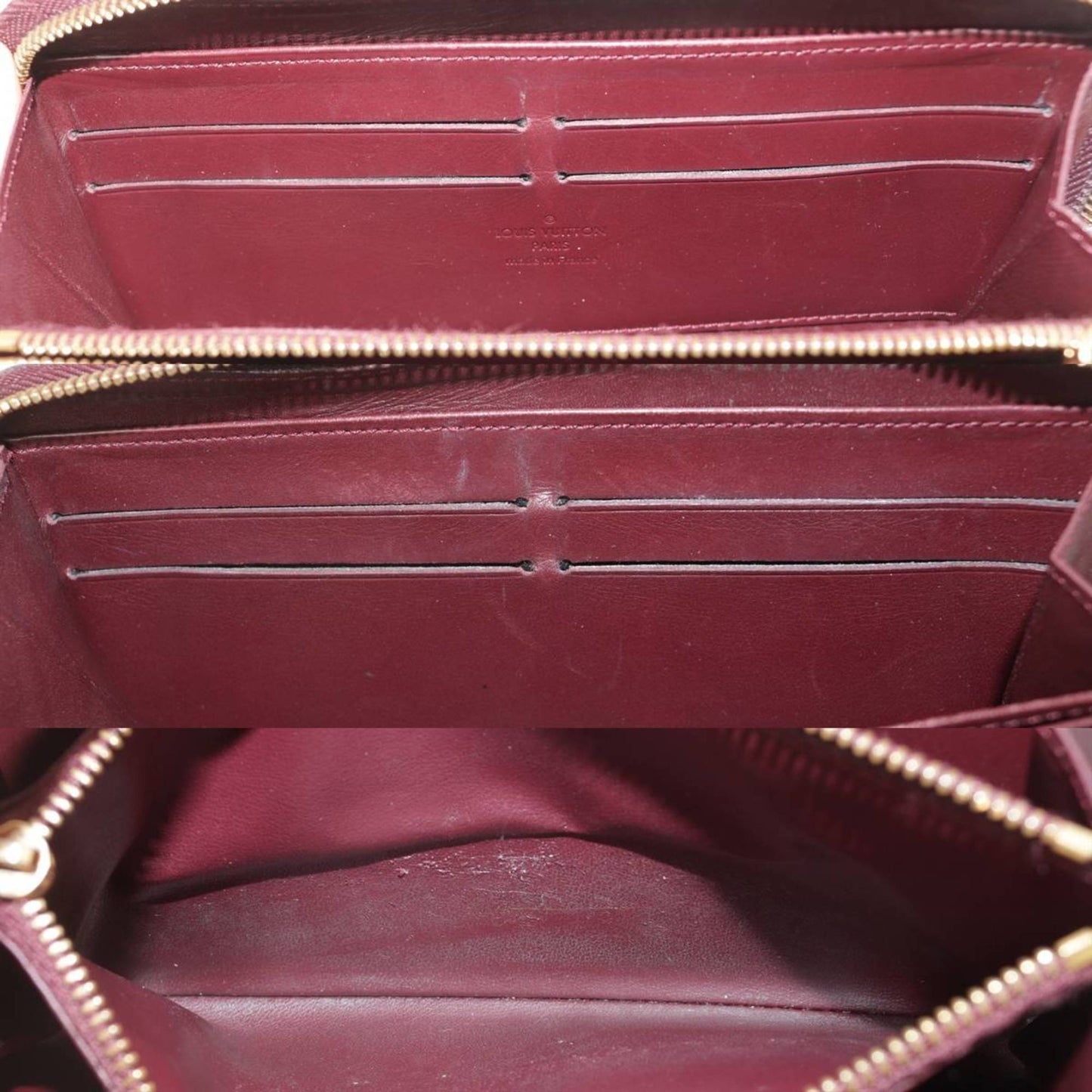 Patent Leather Zippy Wallet with Multiple Compartments