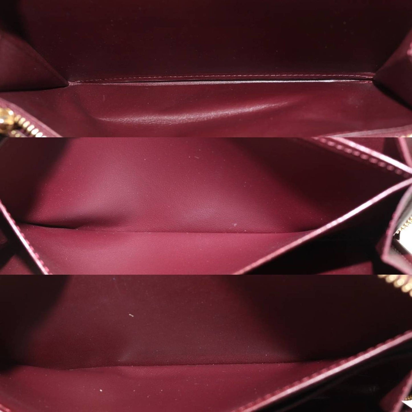 Patent Leather Zippy Wallet with Multiple Compartments