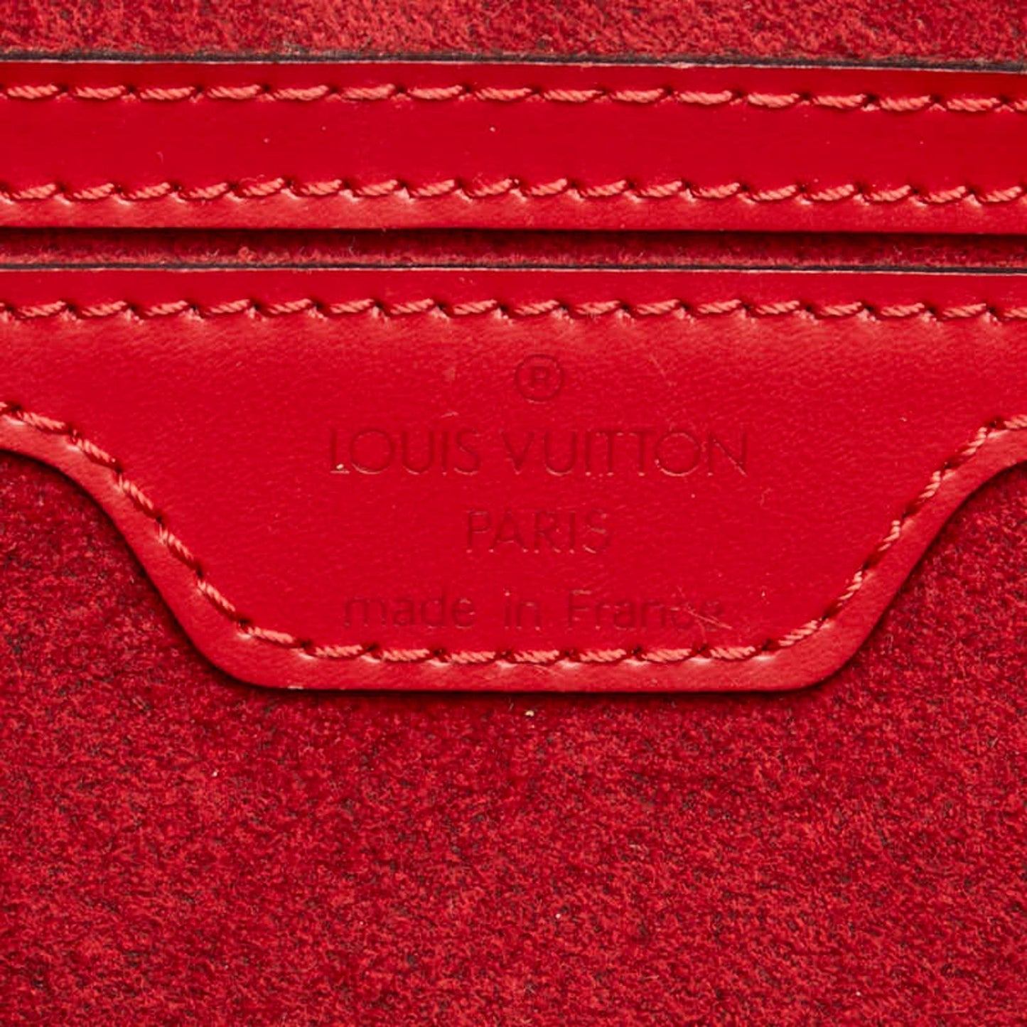Leather Soufflot Handbag with Slight Wear