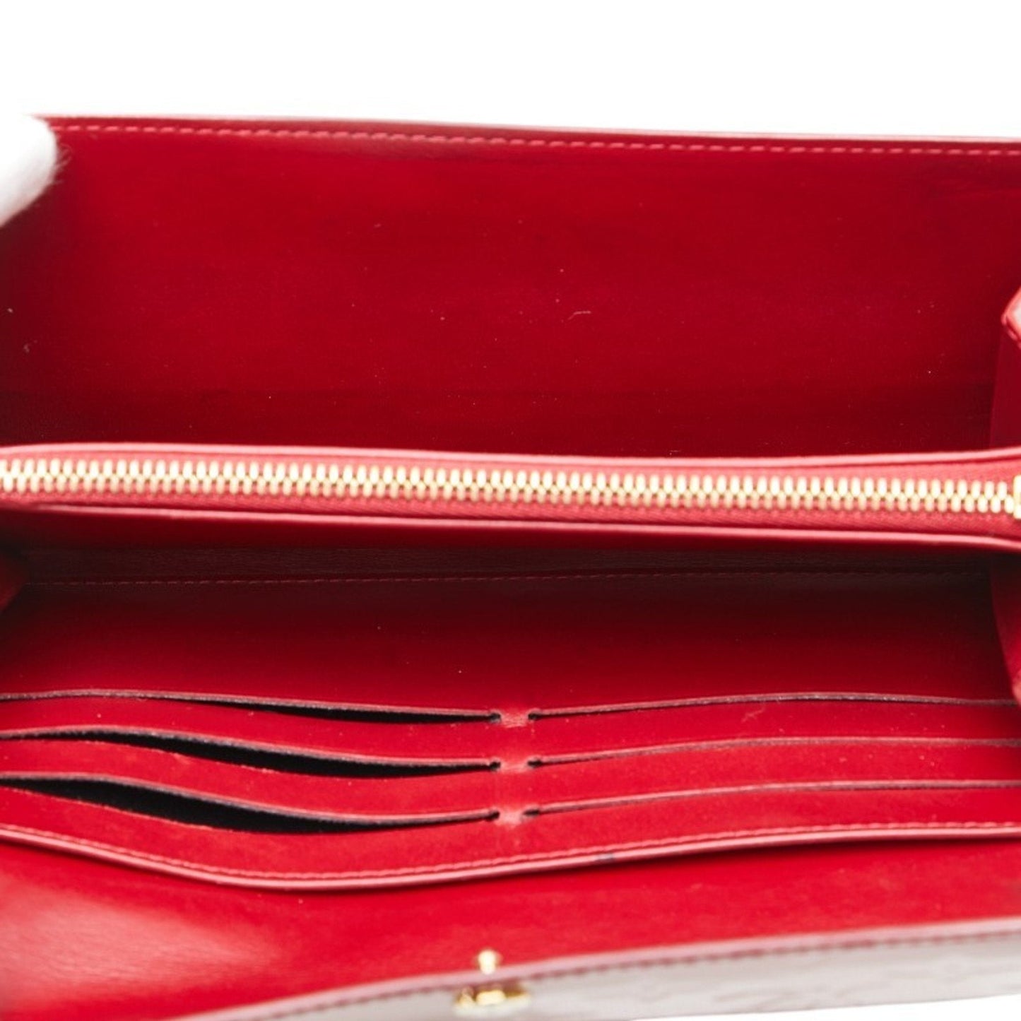 Patent Leather Wallet with Multiple Compartments
