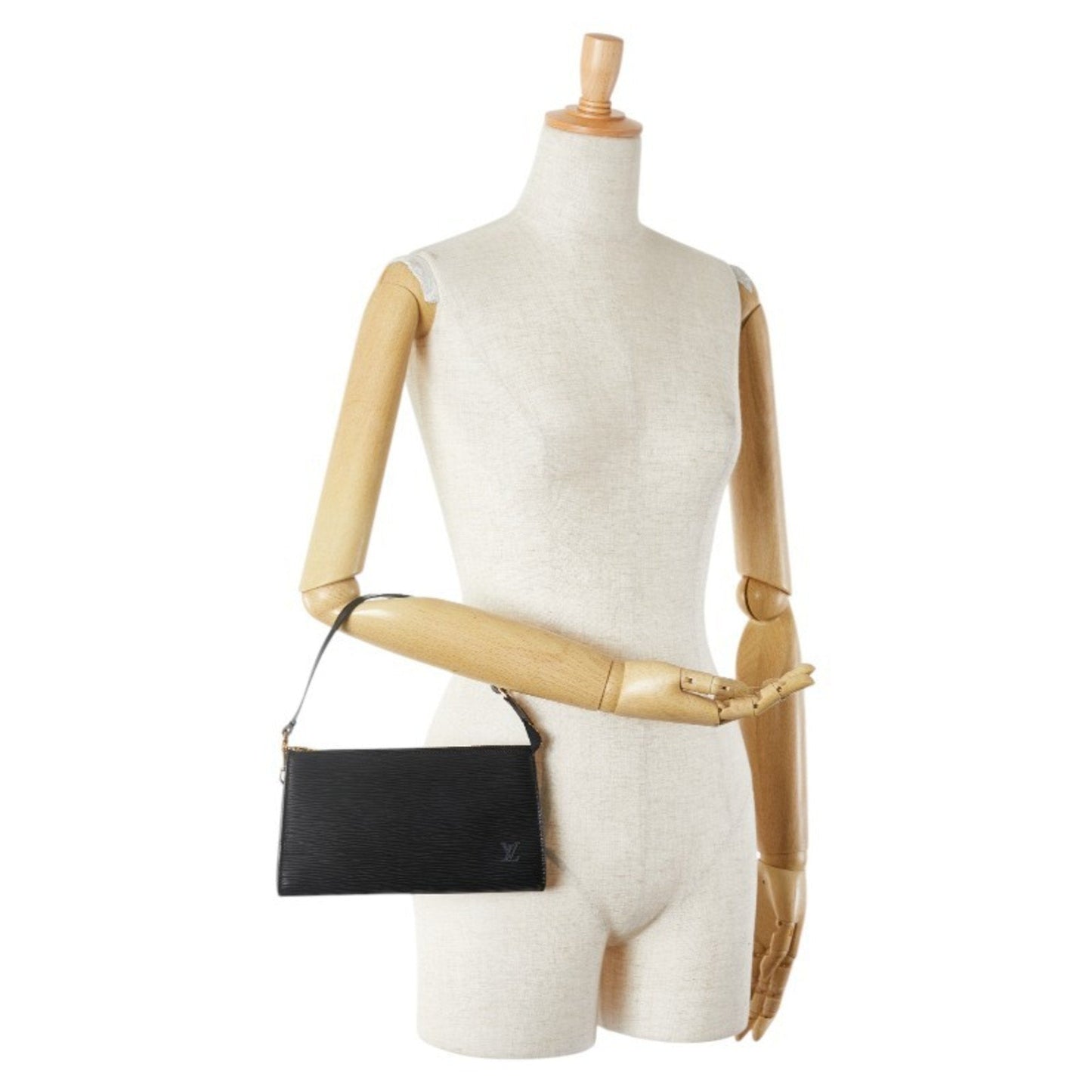 Leather Pochette Accessoire with Slight Scratches