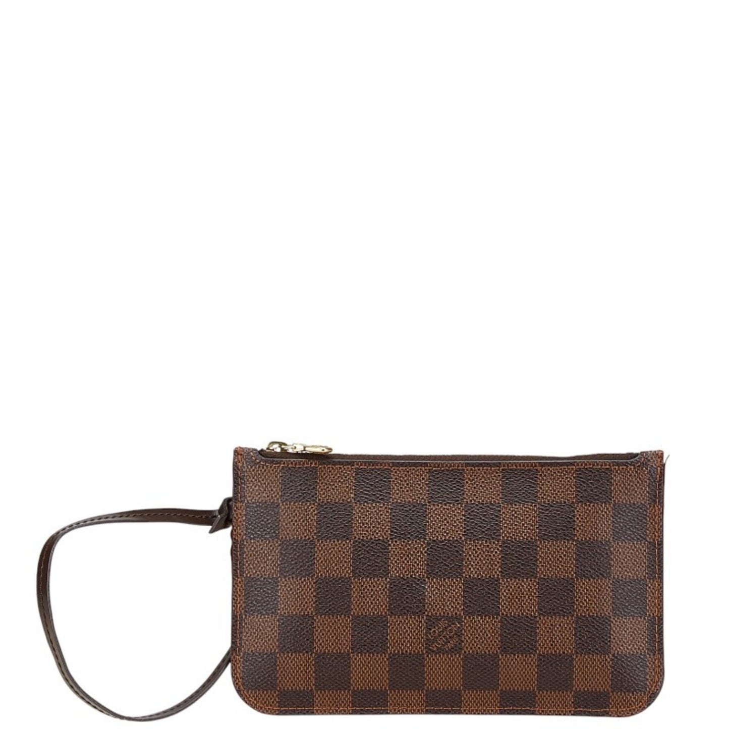 Leather Neverfull Pouch with Slight Wear and Scratches