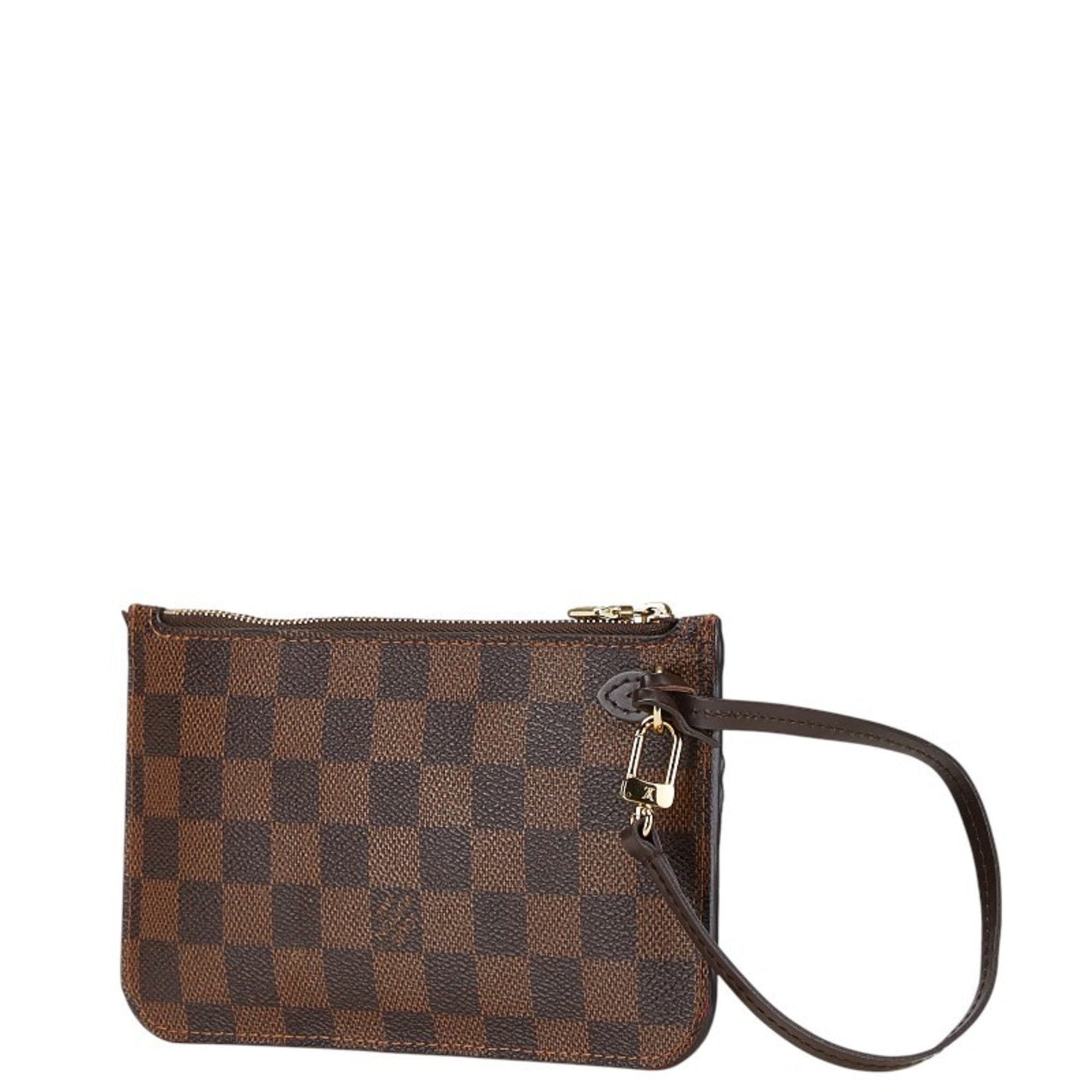 Leather Neverfull Pouch with Slight Wear and Scratches