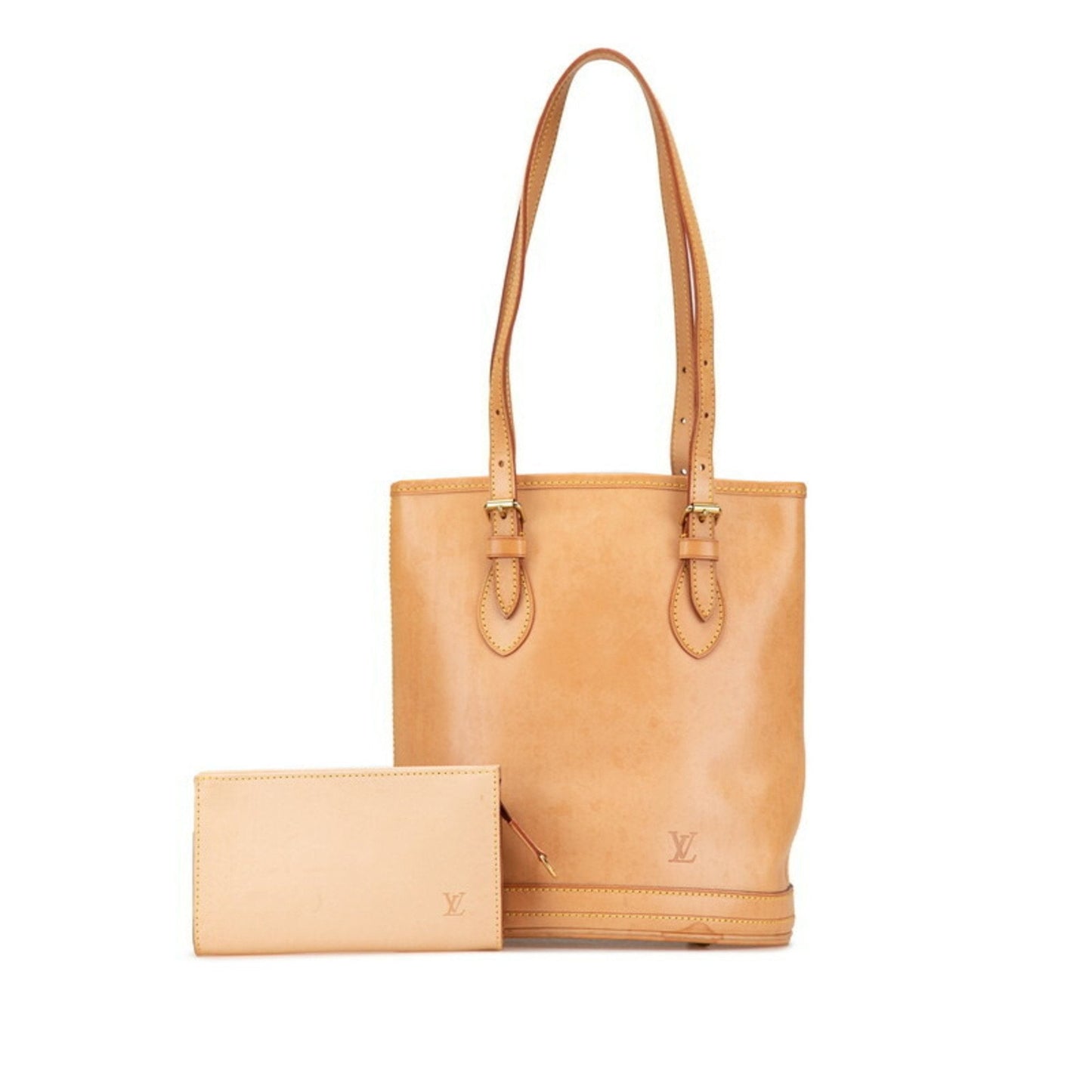 Elegant Marais Leather Tote with Pouch