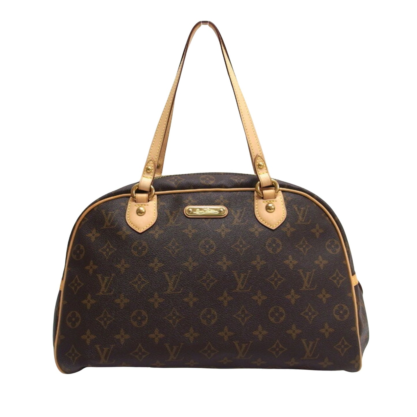 Louis Vuitton Montsouris Canvas Backpack with Dust Bag Key and Padlock