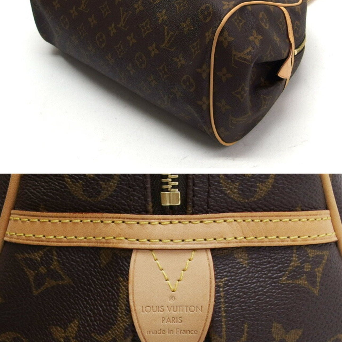 Louis Vuitton Montsouris Canvas Backpack with Dust Bag Key and Padlock