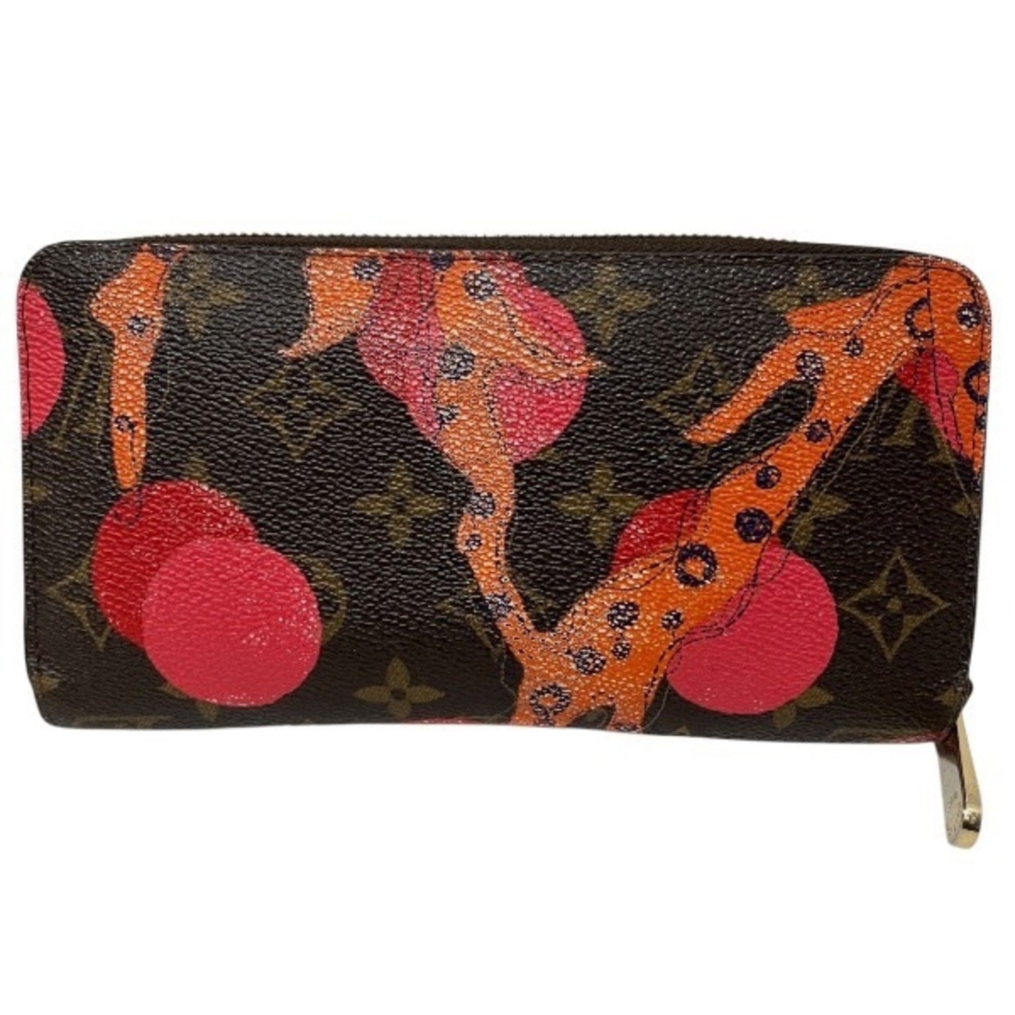 Luxurious Canvas Zippy Wallet with Box and Dust Bag