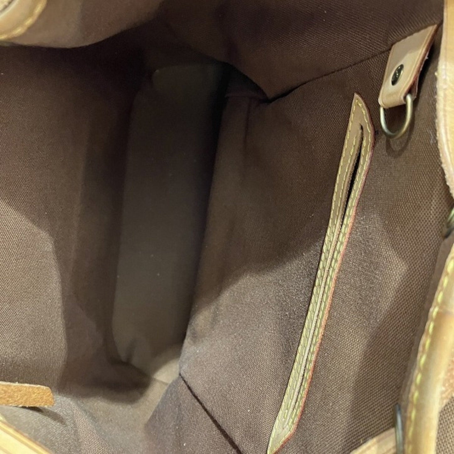Canvas Montsouris Backpack with Leather Trim