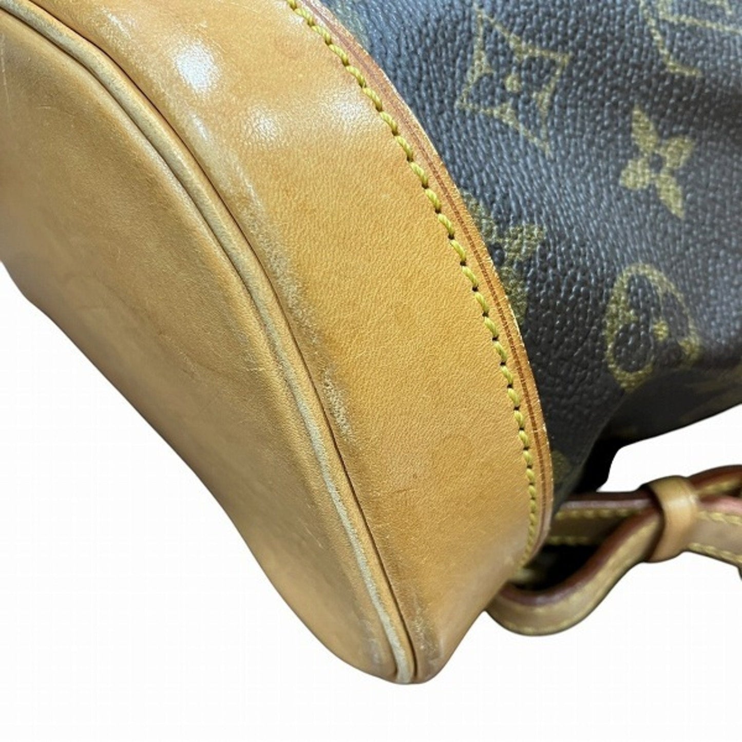 Canvas Montsouris Backpack with Leather Trim