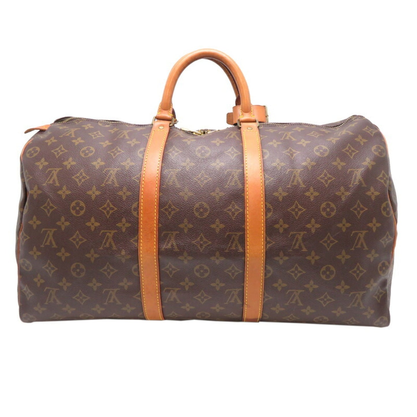 Canvas Keepall Bag with Name Tag and Handle Holder