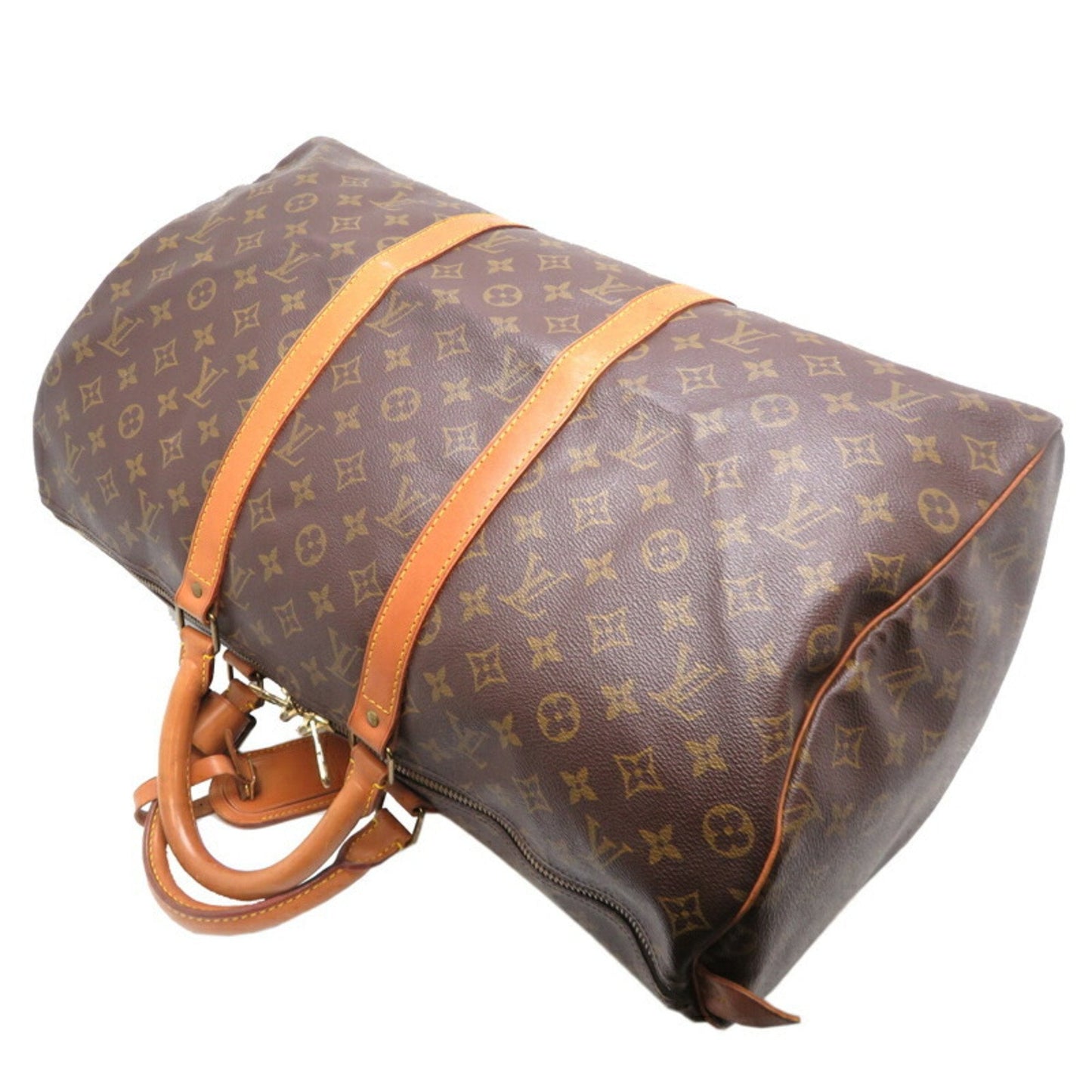 Canvas Keepall Bag with Name Tag and Handle Holder