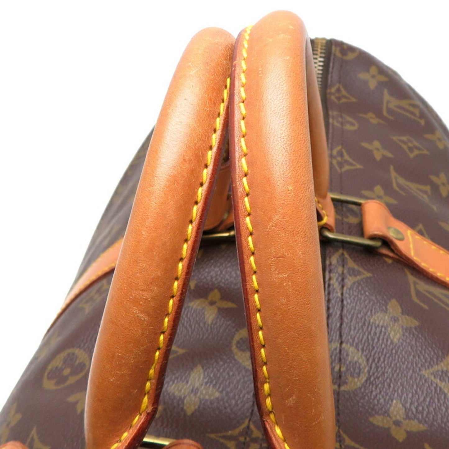 Canvas Keepall Bag with Name Tag and Handle Holder