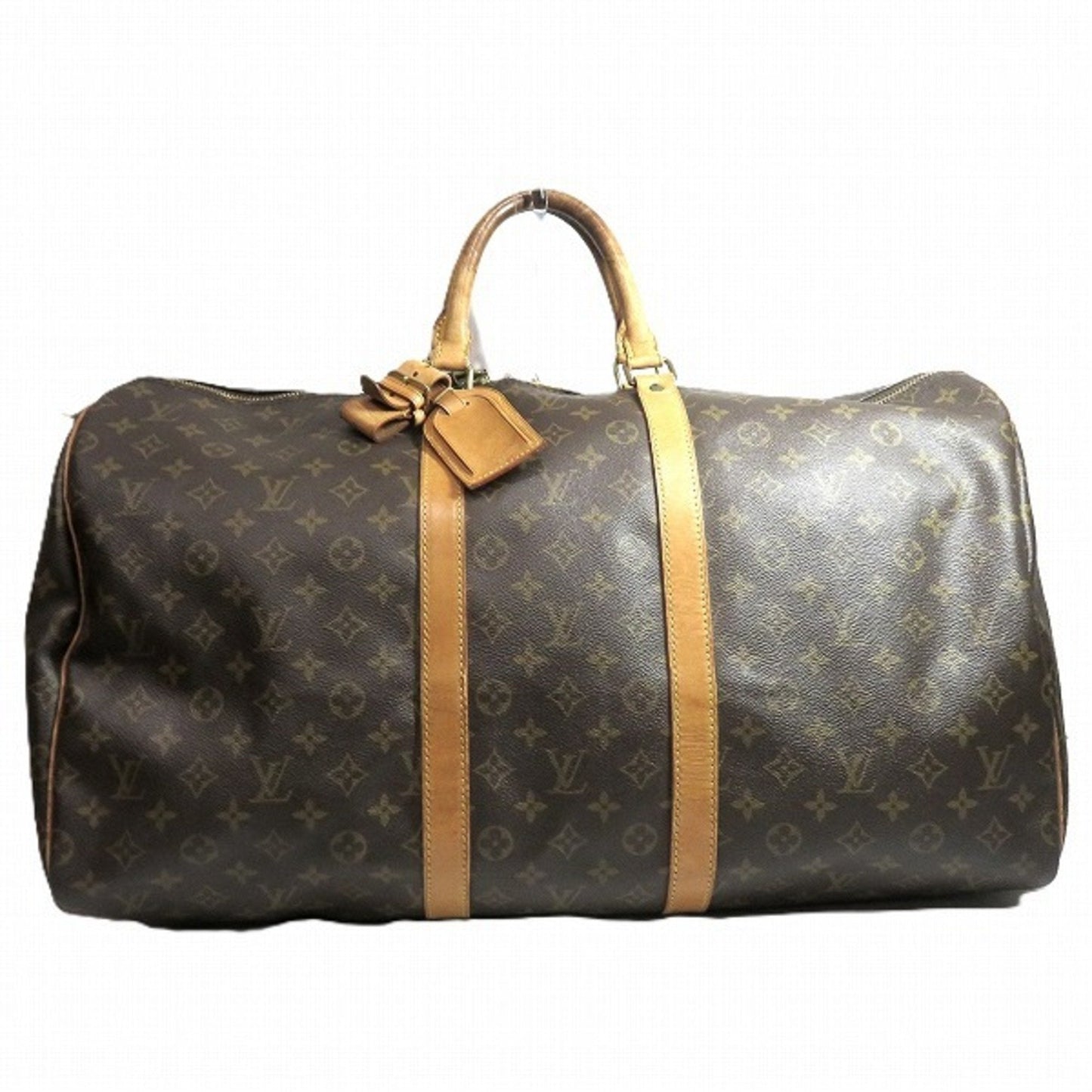 Luxury Canvas Travel Bag with Key Name Tag and Padlock
