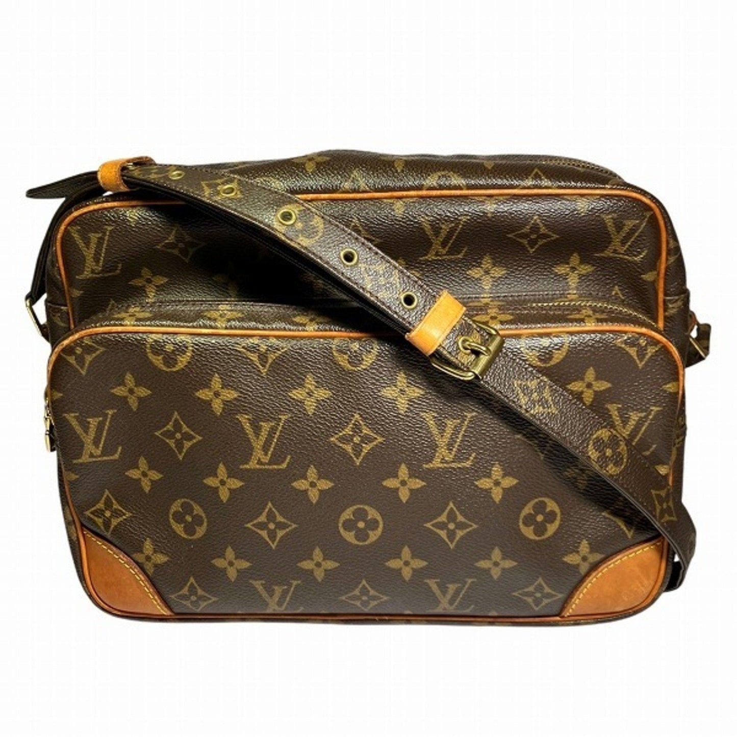 Luxury Canvas Nile Shoulder Bag with Dust Bag