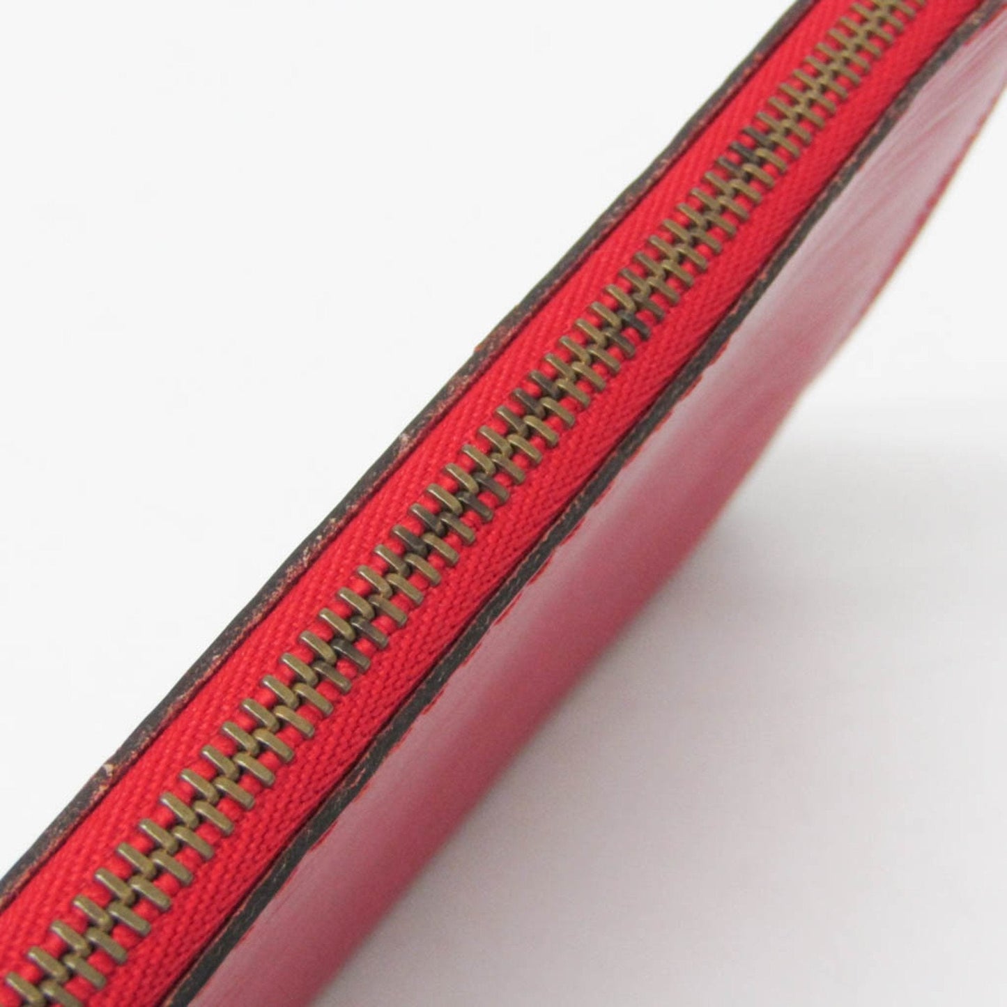 Luxurious Leather Pochette Accessoire with Slightly Worn Condition