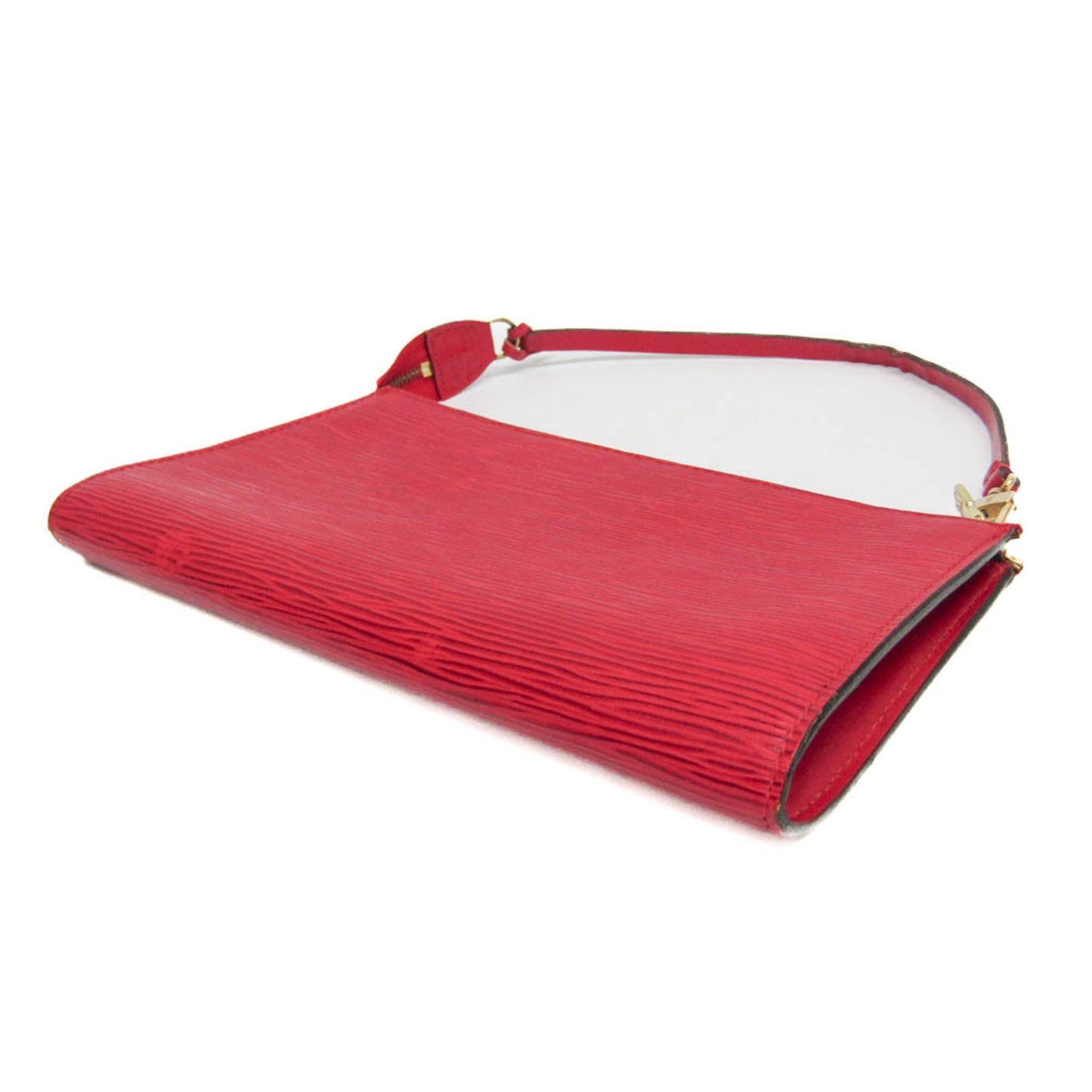 Luxurious Leather Pochette Accessoire with Slightly Worn Condition