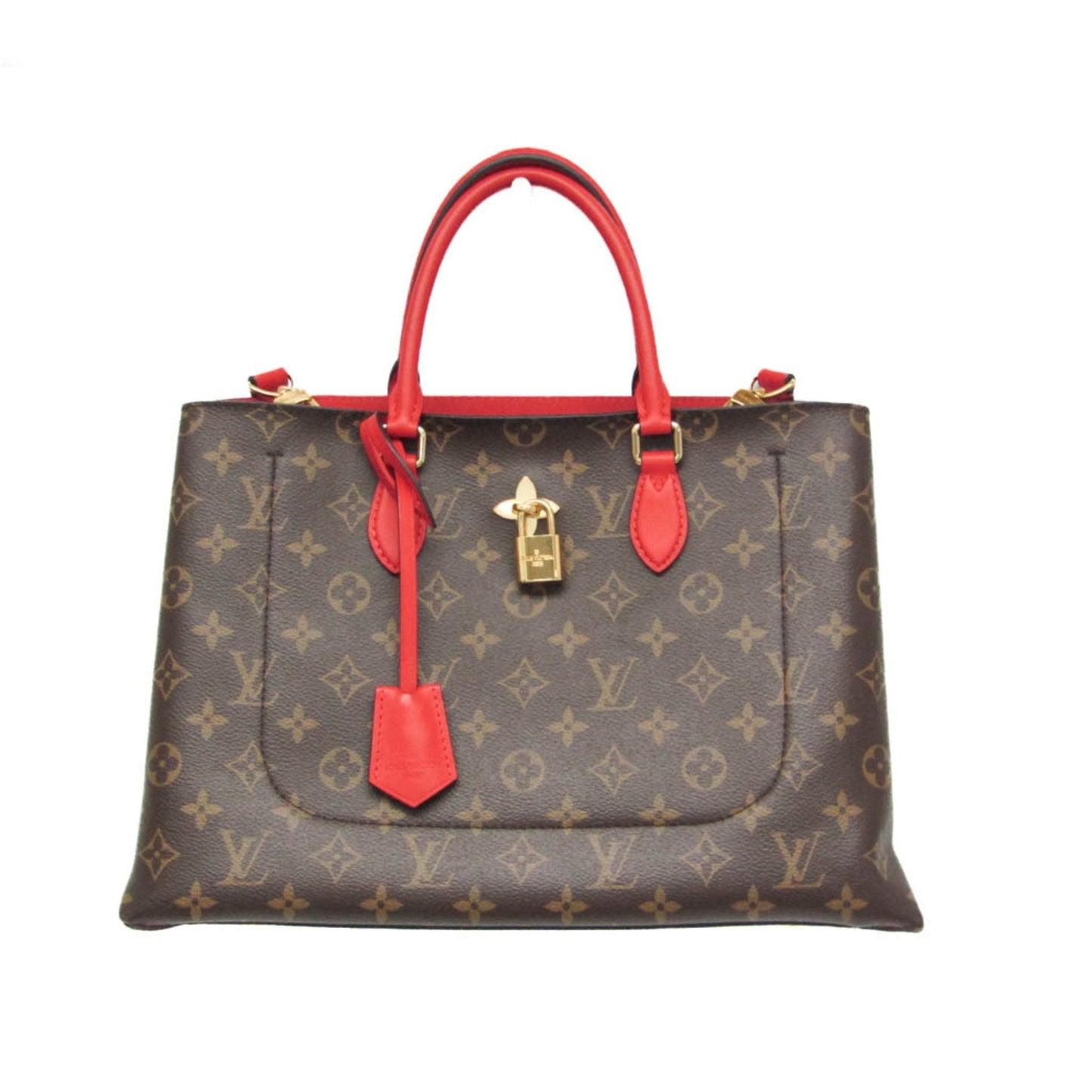 Canvas Flower Bag with Metal Fittings and Slight Scratches