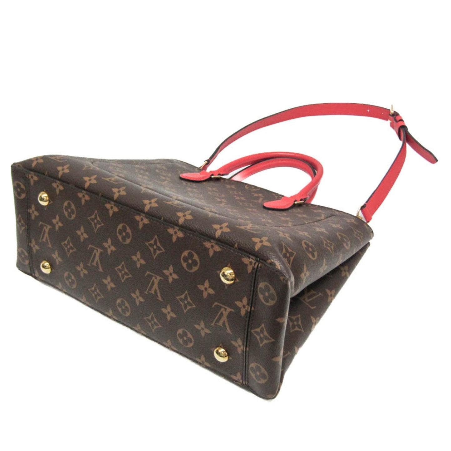 Canvas Flower Bag with Metal Fittings and Slight Scratches
