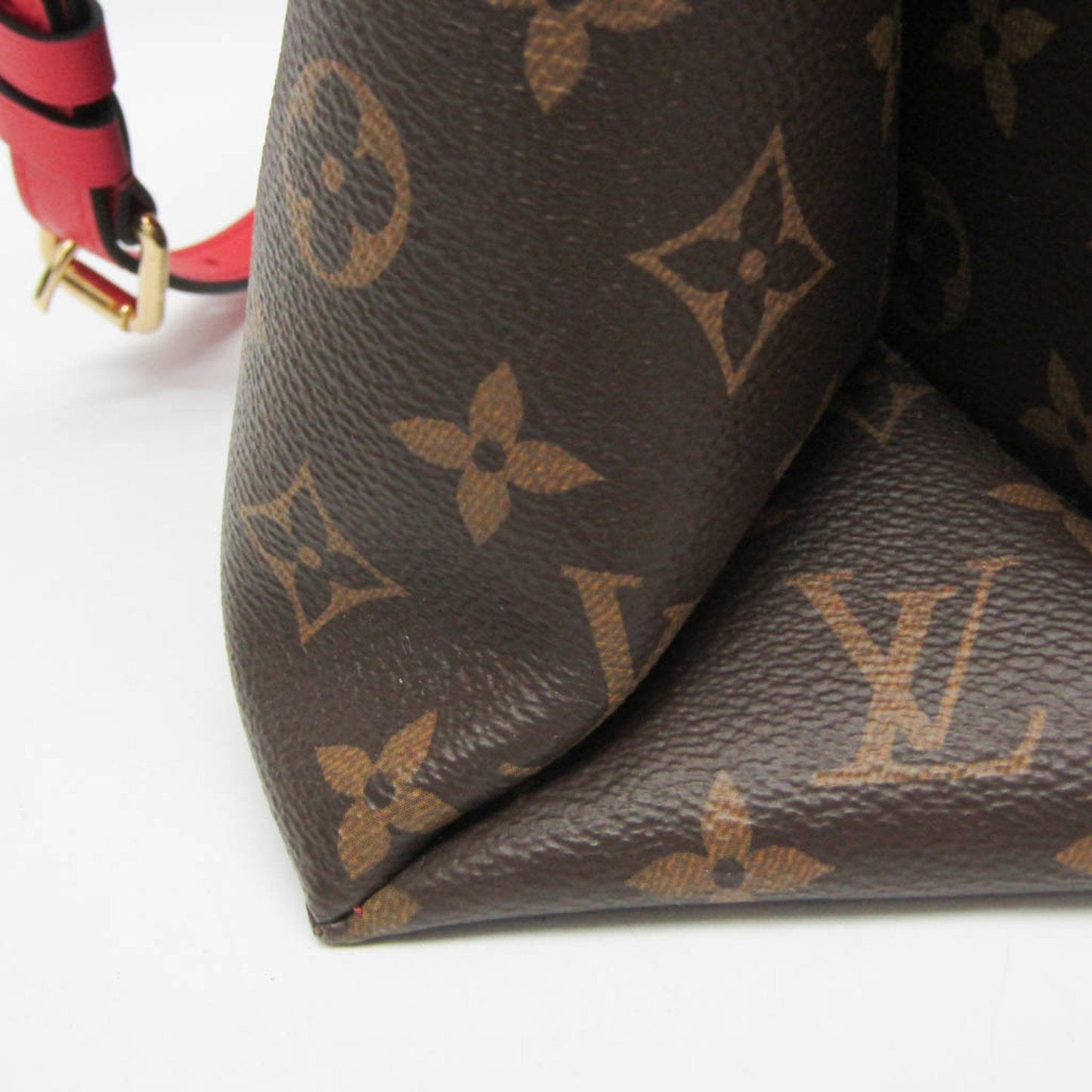 Canvas Flower Bag with Metal Fittings and Slight Scratches