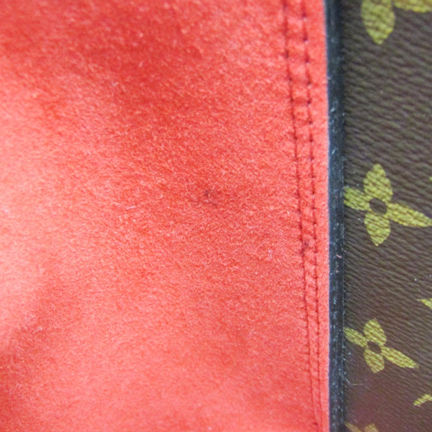Canvas Flower Bag with Metal Fittings and Slight Scratches