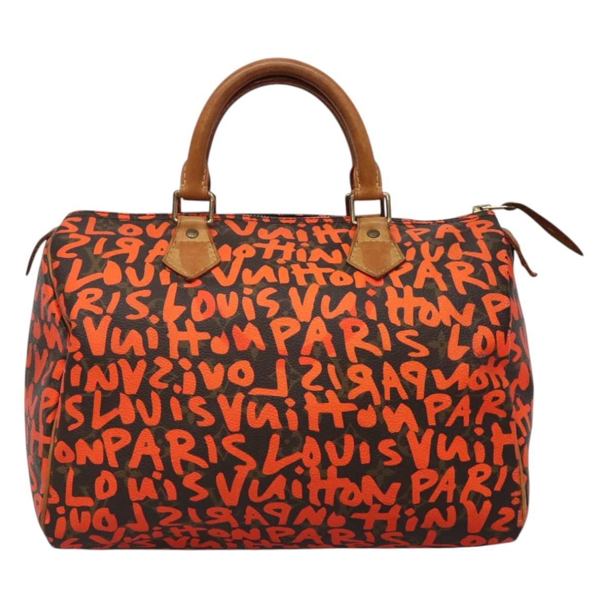 Speedy 30 Canvas Handbag in Good Condition