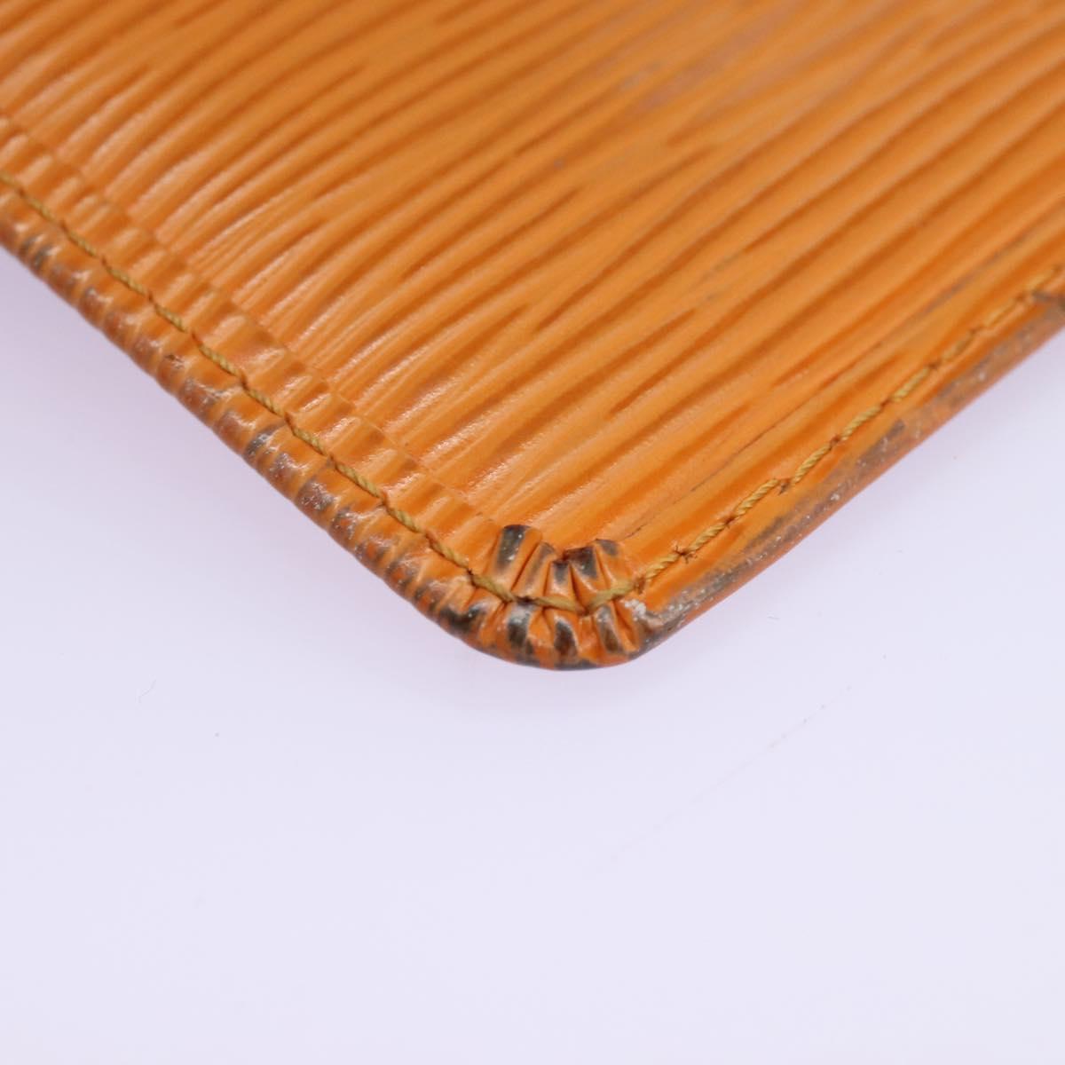 Leather Pochette Cles with Stain and Scratches