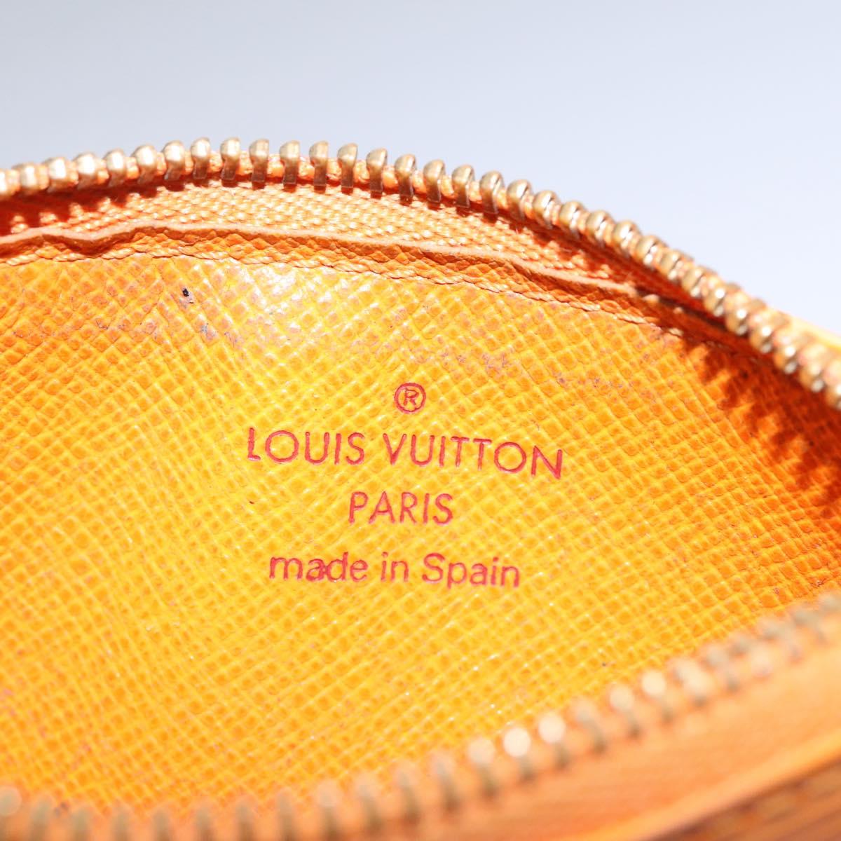 Leather Pochette Cles with Stain and Scratches