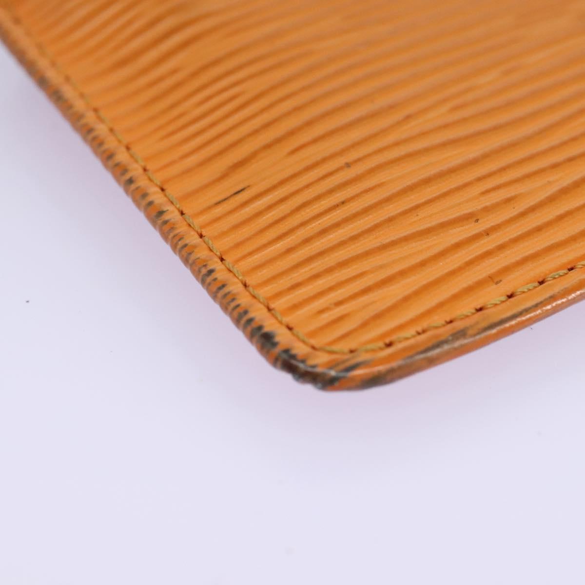 Leather Pochette Cles with Stain and Scratches
