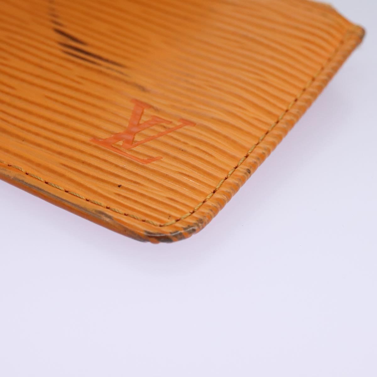 Leather Pochette Cles with Stain and Scratches