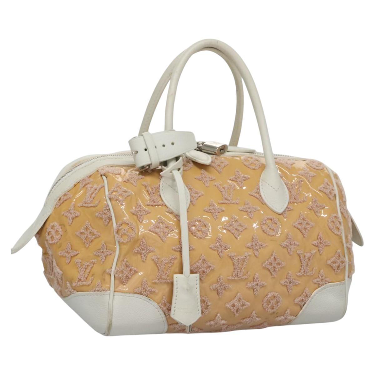 Patent Leather Speedy Round Handbag with Padlock and Key Set