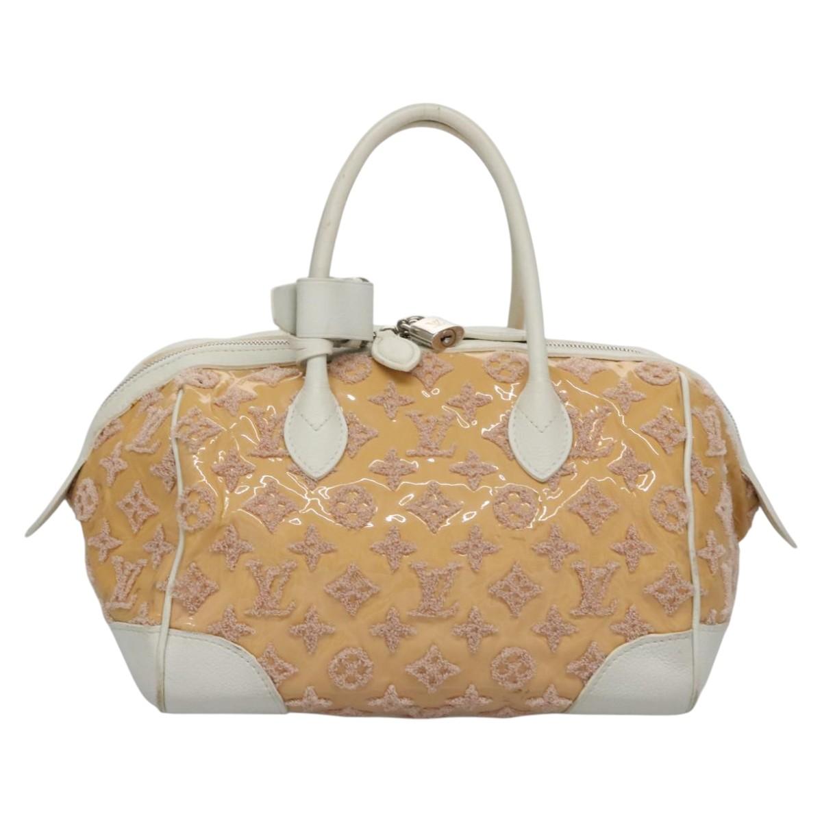 Patent Leather Speedy Round Handbag with Padlock and Key Set