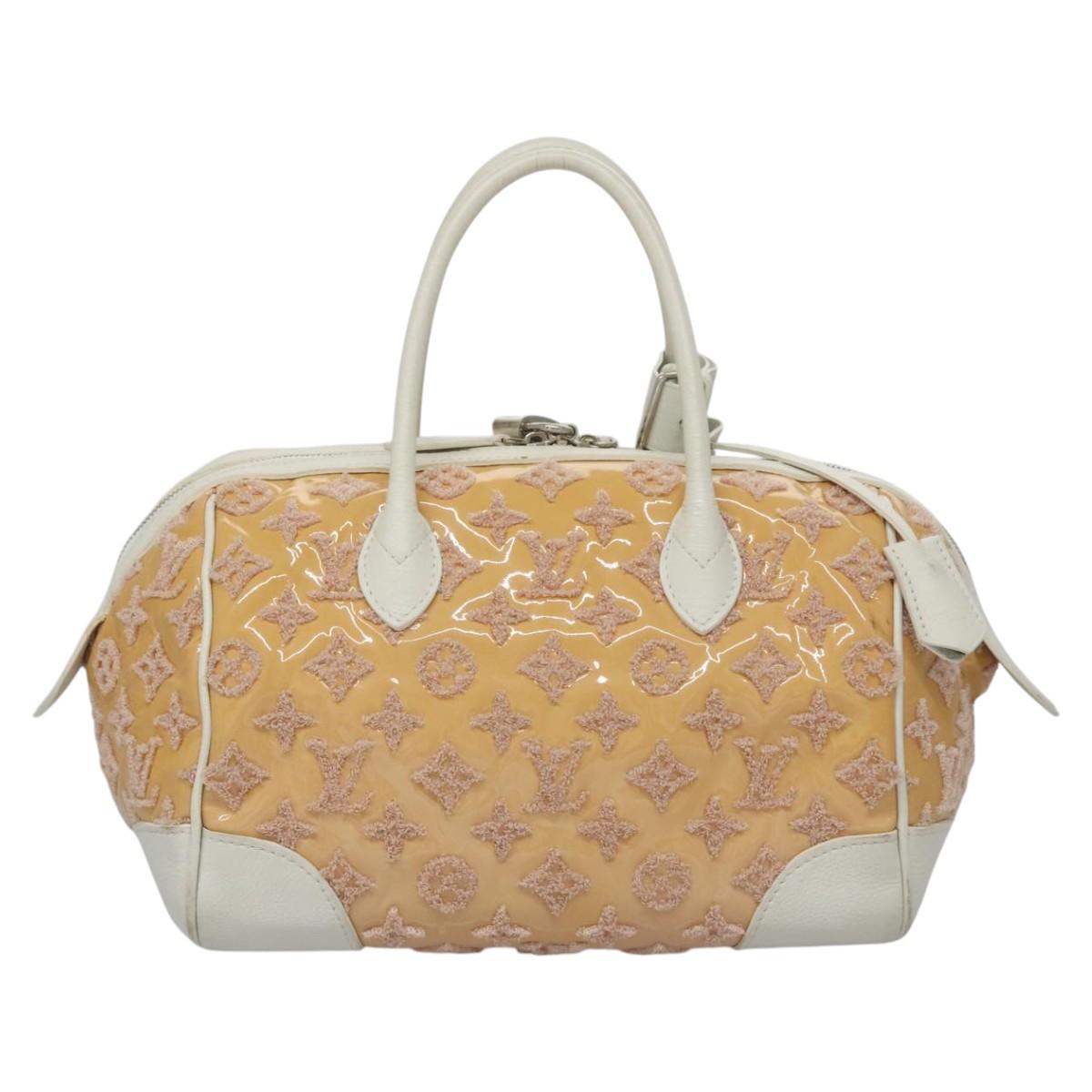 Patent Leather Speedy Round Handbag with Padlock and Key Set