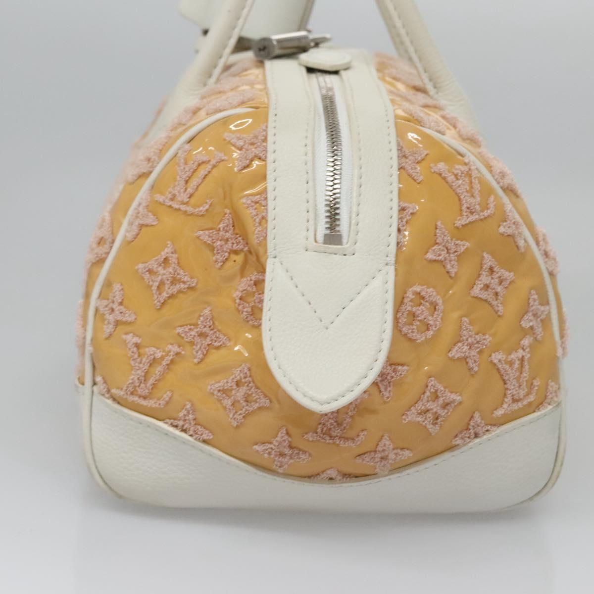 Patent Leather Speedy Round Handbag with Padlock and Key Set