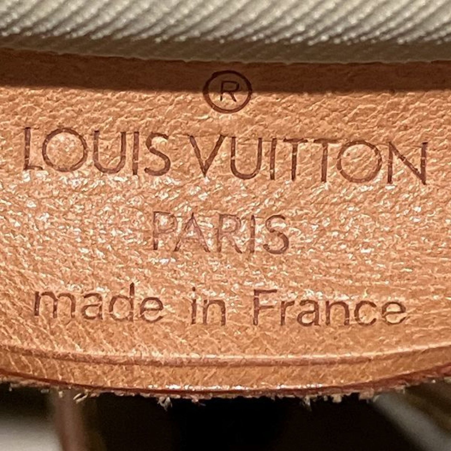 Canvas Deauville Bag with Name Tag and Sun Damage Handle