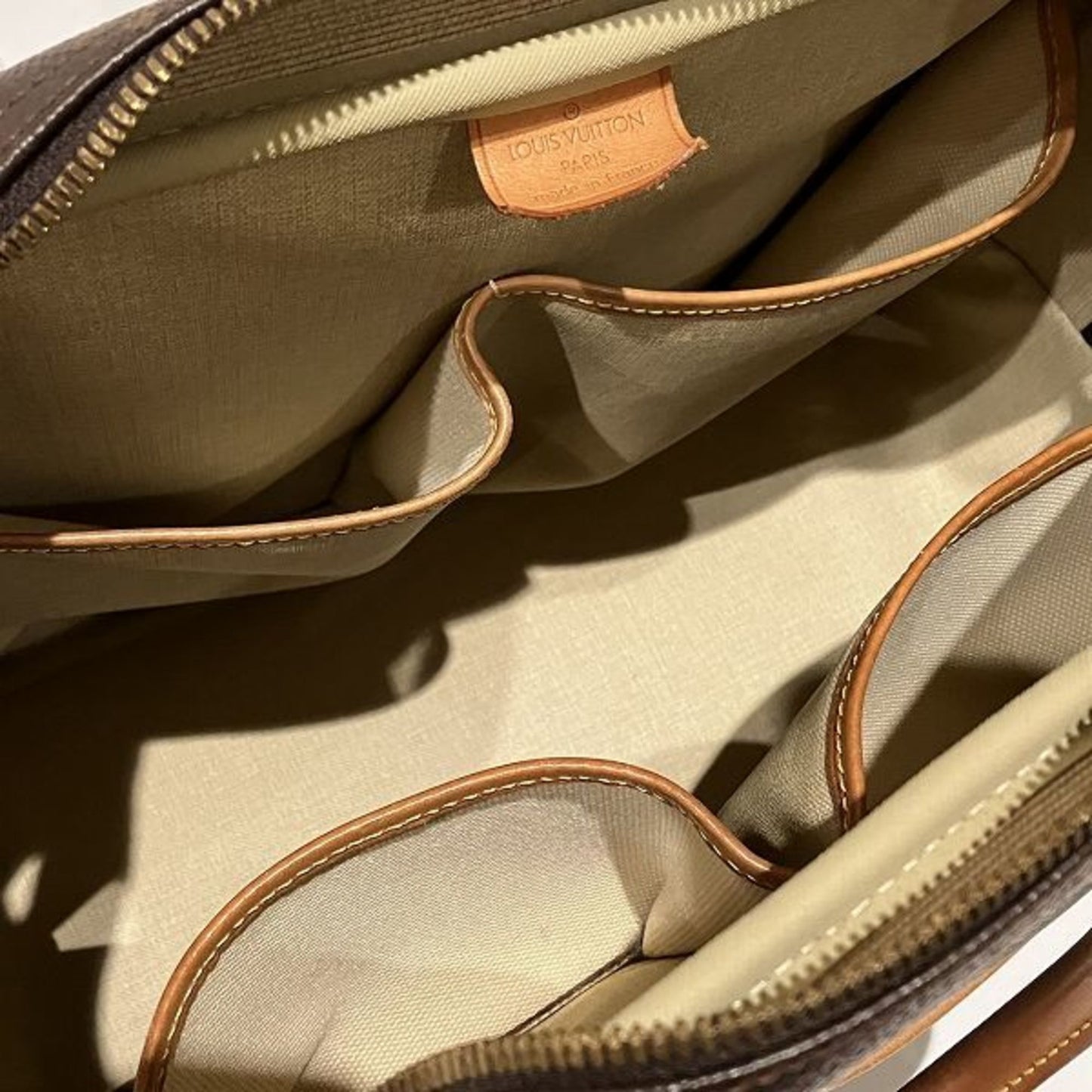 Canvas Deauville Bag with Name Tag and Sun Damage Handle