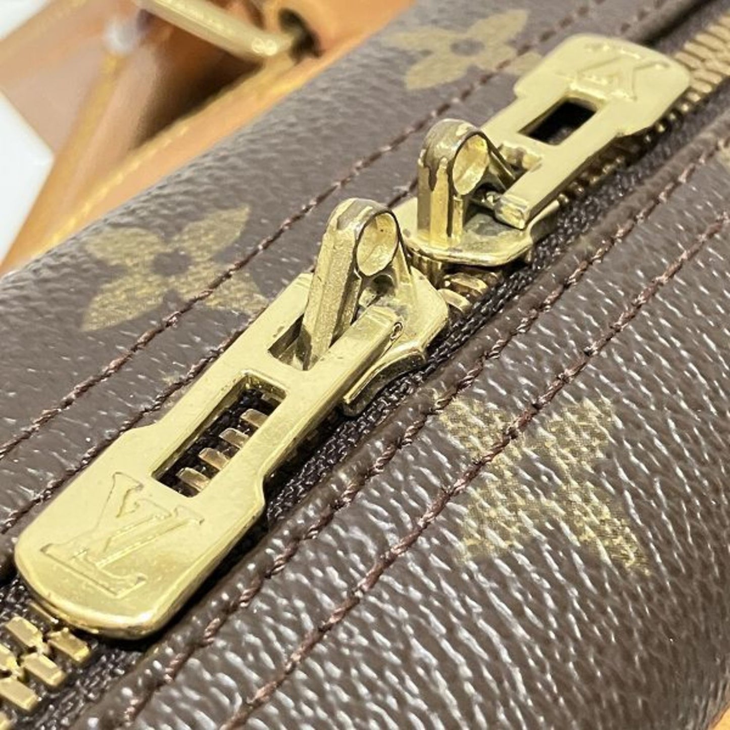 Canvas Deauville Bag with Name Tag and Sun Damage Handle