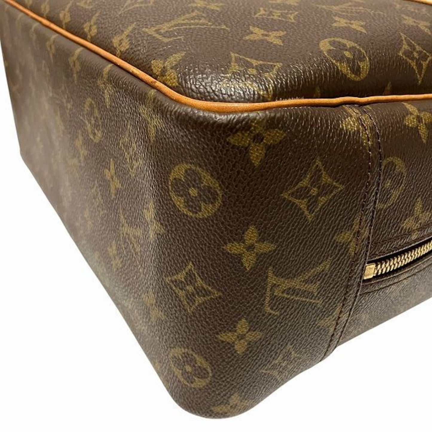 Canvas Deauville Bag with Name Tag and Sun Damage Handle