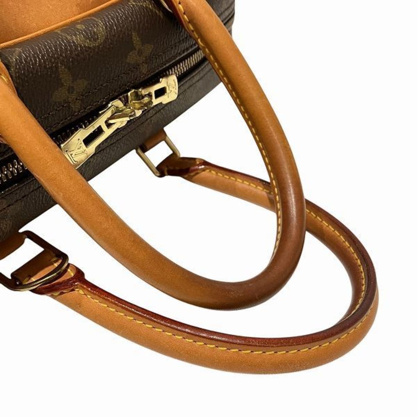 Canvas Deauville Bag with Name Tag and Sun Damage Handle