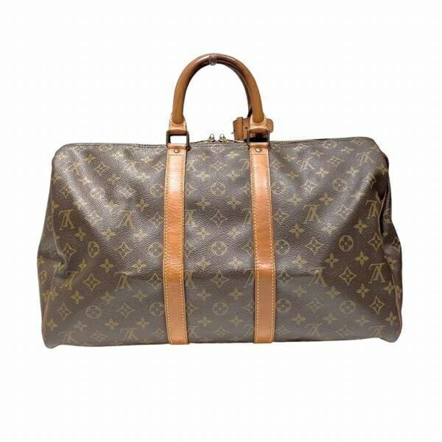 Luxury Canvas Travel Bag with Name Tag and Handle Holder