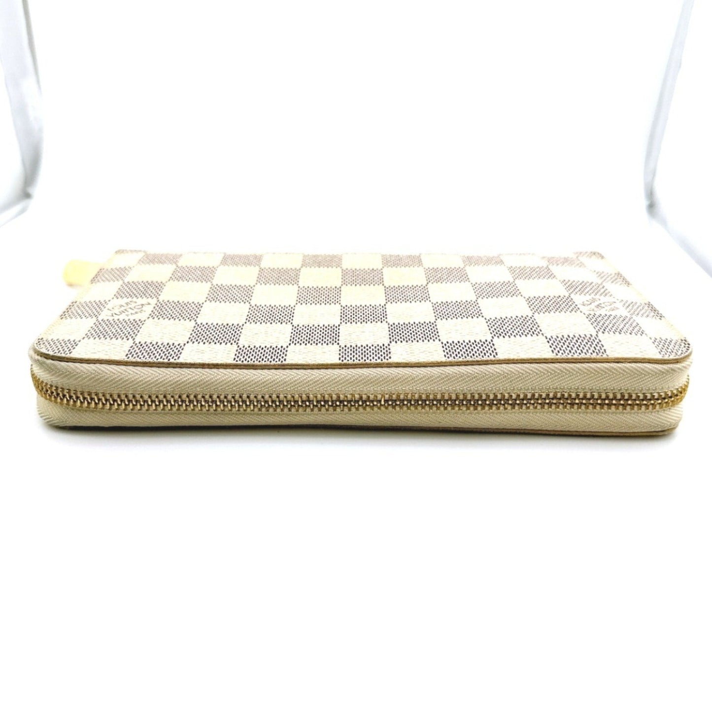 Luxury Canvas Zippy Wallet with Slightly Rubbed Corners