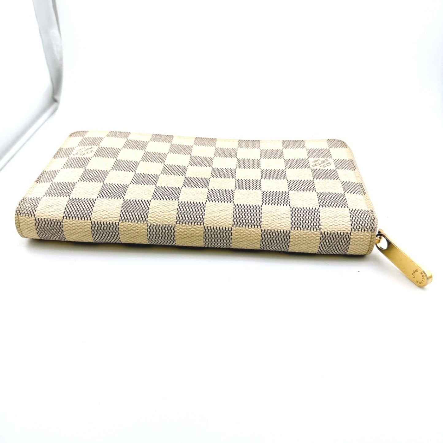 Luxury Canvas Zippy Wallet with Slightly Rubbed Corners