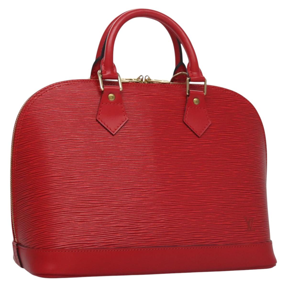 Elegant Leather Alma Handbag with Dust Bag Included