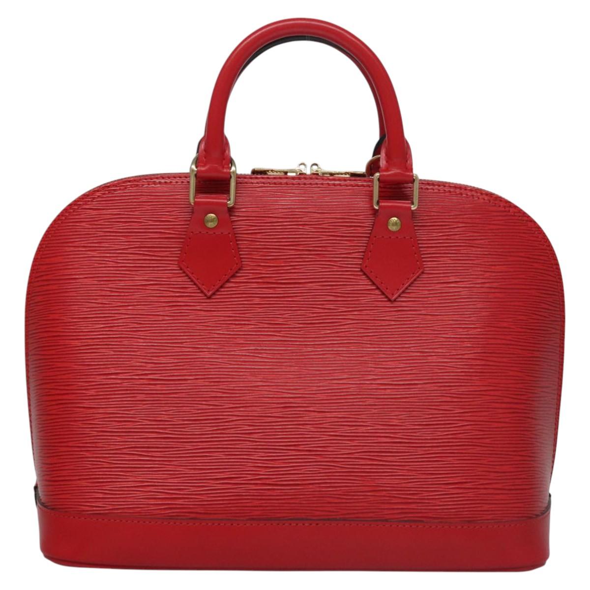 Elegant Leather Alma Handbag with Dust Bag Included