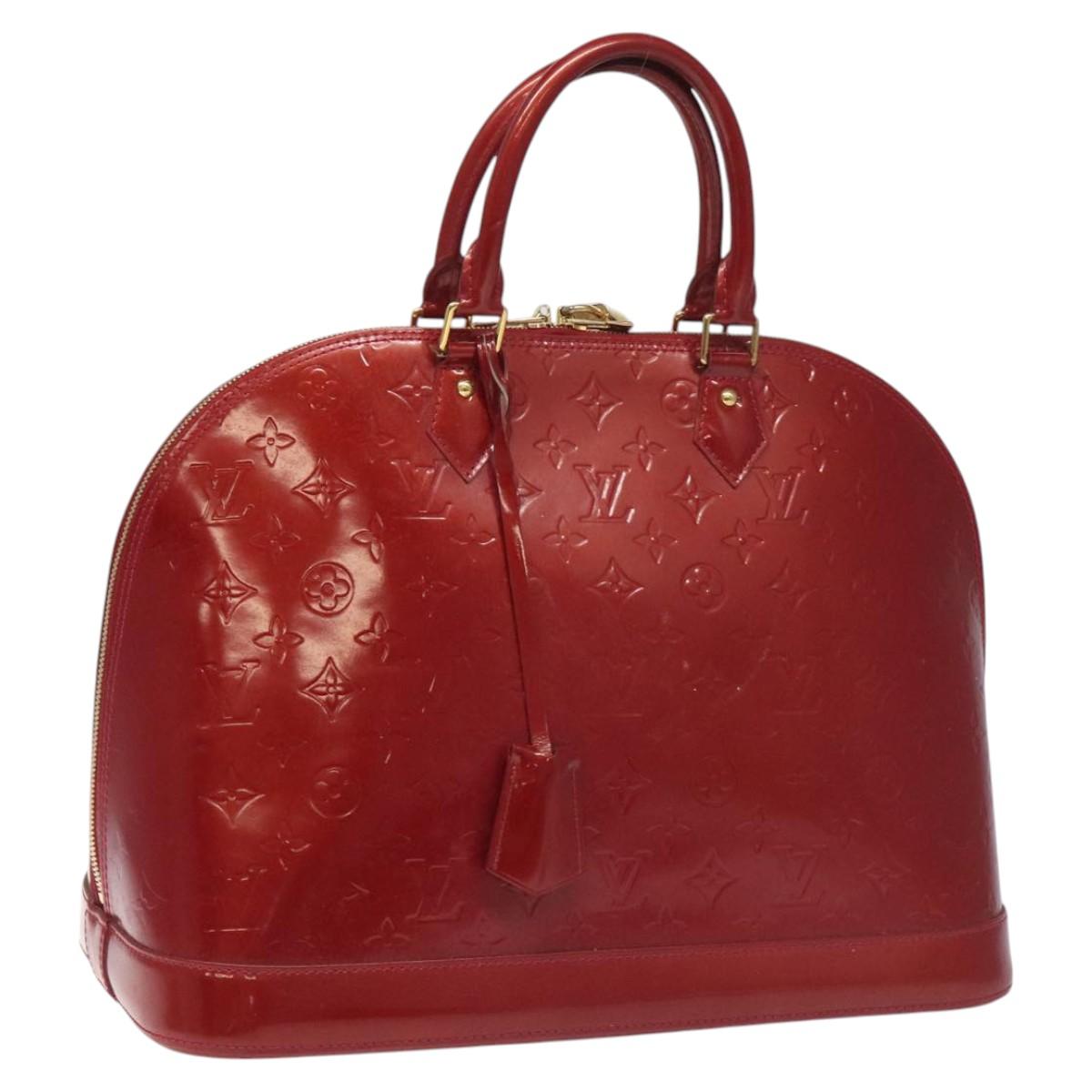 Patent Leather Alma Bag with Padlock and Key
