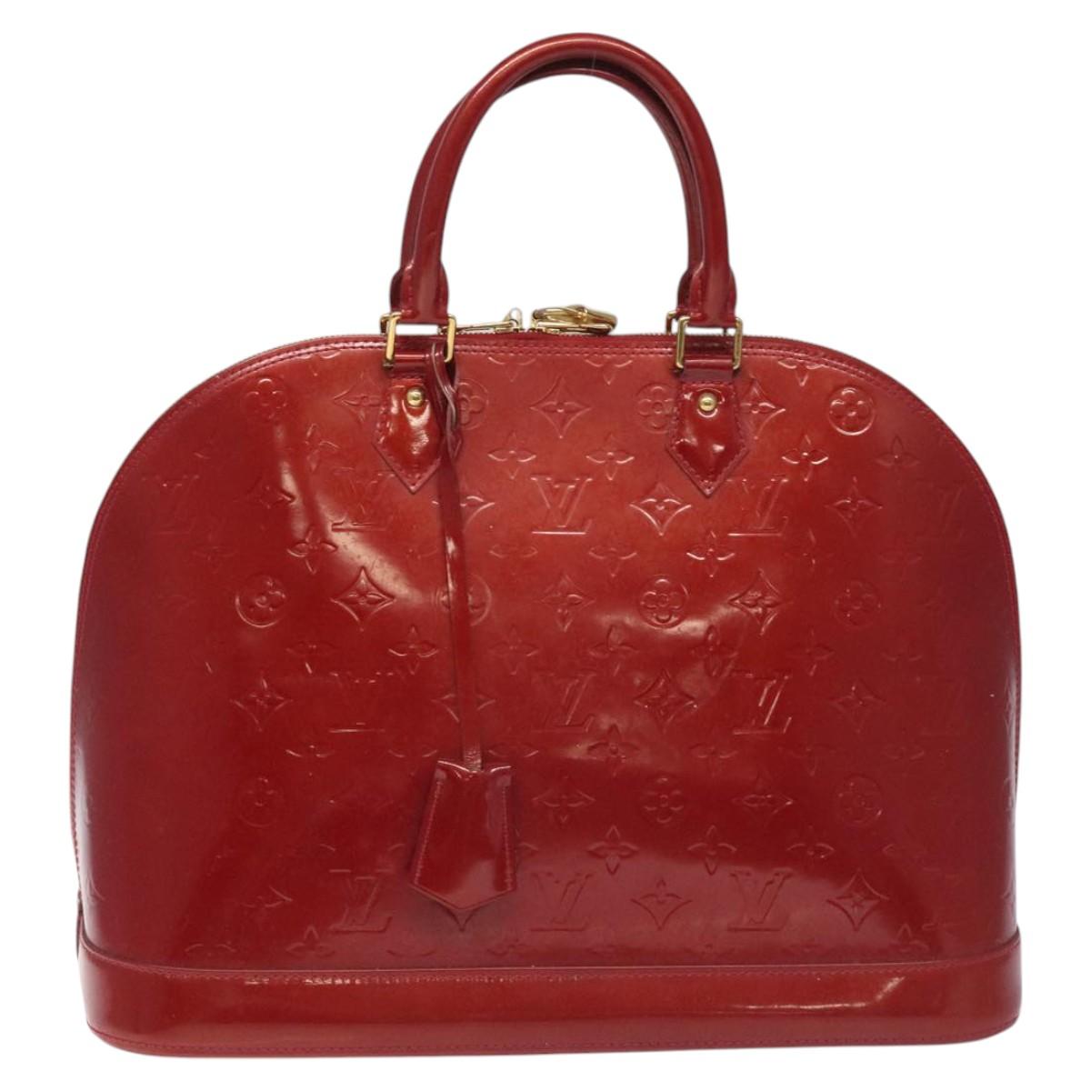 Patent Leather Alma Bag with Padlock and Key