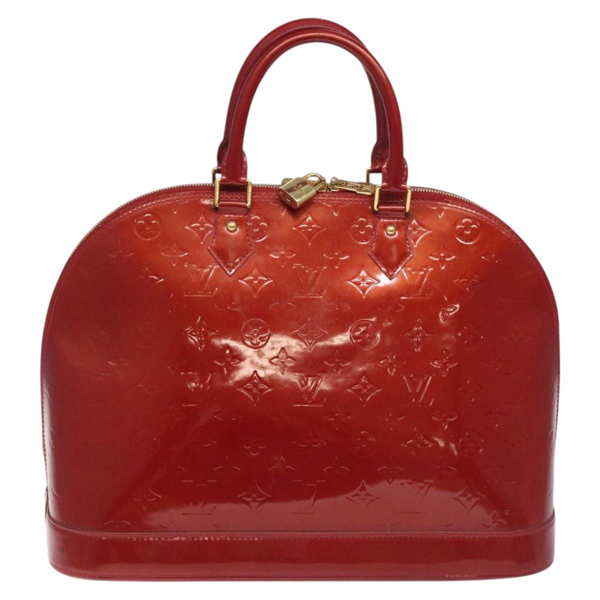 Patent Leather Alma Bag with Padlock and Key